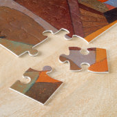 抽象芸術カラフルキュービズムKleeテンプルガーデンズ ジグソーパズル (側面)