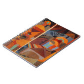 抽象芸術カラフルキュービズムKleeテンプルガーデンズ ノートブック (左側)