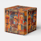 抽象芸術カラフルキュービズムKleeテンプルガーデンズ フェイバーボックス (裏面サイド)