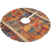 抽象芸術カラフルキュービズムKleeテンプルガーデンズ ブラッシュドポリエステルツリースカート (アングル)