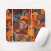 抽象芸術カラフルキュービズムKleeテンプルガーデンズ マウスパッド (マウス)