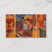抽象芸術カラフルキュービズムKleeテンプルガーデンズ 名刺 (裏面)