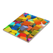 抽象芸術カラフルキューブのセラミックタイル タイル (側面)