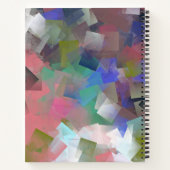 抽象芸術カラフルキューブ ノートブック (裏面)
