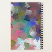 抽象芸術カラフルキューブ ノートブック (裏面)