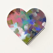 抽象芸術カラフルキューブ ノートブック (裏面)