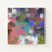抽象芸術カラフルキューブ ノートブック (裏面)