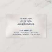 抽象芸術カラフルギンコの木 名刺 (裏面)