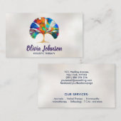 抽象芸術カラフルギンコの木 名刺 (正面/裏面)