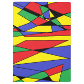 抽象芸術カラフルクリップボード クリップボード (裏面)