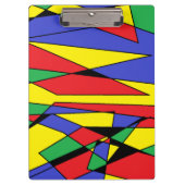 抽象芸術カラフルクリップボード クリップボード (正面)