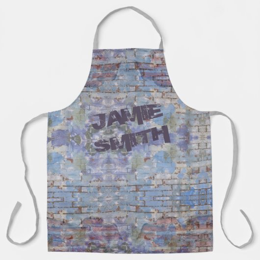 抽象芸術カラフルグラフィティウォールストリートアート エプロン (正面)