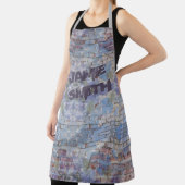 抽象芸術カラフルグラフィティウォールストリートアート エプロン (インサイチュ)