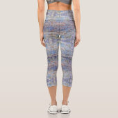 抽象芸術カラフルグラフィティウォールストリートアート カプリレギンス (裏面)