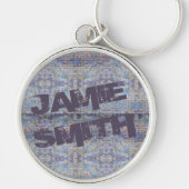 抽象芸術カラフルグラフィティウォールストリートアート キーホルダー (正面)