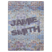 抽象芸術カラフルグラフィティウォールストリートアート クリップボード (裏面)