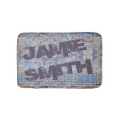 抽象芸術カラフルグラフィティウォールストリートアート バスマット (正面)