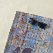 抽象芸術カラフルグラフィティウォールストリートアート ビーチタオル (インサイチュ)