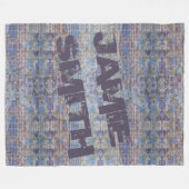 抽象芸術カラフルグラフィティウォールストリートアート フリースブランケット (正面(横))