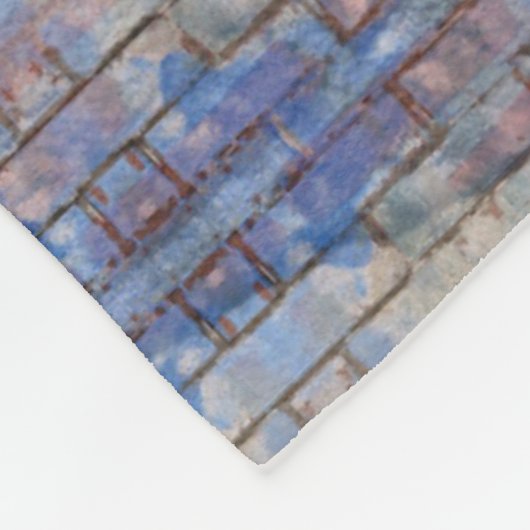 抽象芸術カラフルグラフィティウォールストリートアート フリースブランケット (角)