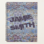 抽象芸術カラフルグラフィティウォールストリートアート プランナー手帳 (正面)