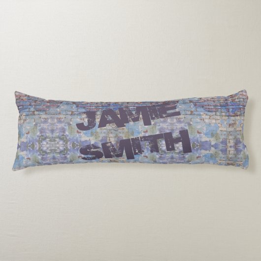 抽象芸術カラフルグラフィティウォールストリートアート ボディピロー (正面)