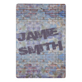 抽象芸術カラフルグラフィティウォールストリートアート ミニクリップボード (裏面)