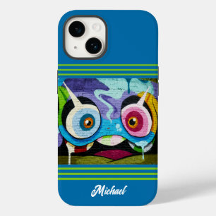 抽象芸術カラフルグラフィティ通りアーパーソナライズされたト Case-Mate iPhone 14ケース