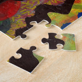 抽象芸術カラフルグラフィティ ジグソーパズル (側面)