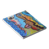 抽象芸術カラフルグラフィティ ノートパッド (アングル)