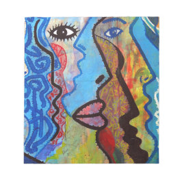 抽象芸術カラフルグラフィティ ノートパッド