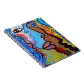 抽象芸術カラフルグラフィティ ノートブック (右側)