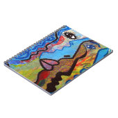 抽象芸術カラフルグラフィティ ノートブック (左側)