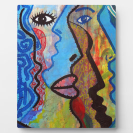 抽象芸術カラフルグラフィティ フォトプラーク