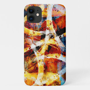 抽象芸術カラフルグラフィティ iPhone 11 ケース