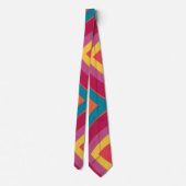 抽象芸術カラフルグルービーネックタイ ネクタイ (裏面)