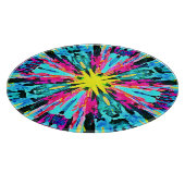 抽象芸術カラフルグローのパターン カッティングボード (角)