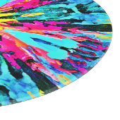 抽象芸術カラフルグローのパターン カッティングボード (角)