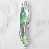 抽象芸術カラフルコルクねじ ソムリエナイフ (裏面)