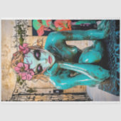 抽象芸術カラフルゴシックParis Gargoyle Decopage 薄葉紙 (正面)