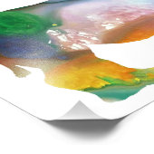 抽象芸術カラフルサイのシルエット フォトプリント (角)