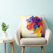 抽象芸術カラフルサル |アートワークモダン クッション (椅子)