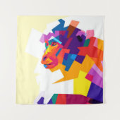 抽象芸術カラフルサル |アートワークモダン タペストリー (正面)