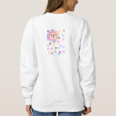 抽象芸術カラフルサンアートトゥ衣服 スウェットシャツ (裏面)