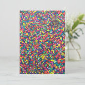 抽象芸術カラフルサンキューカード サンキューカード (スタンド正面)