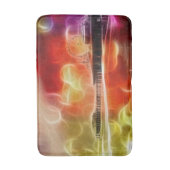 抽象芸術カラフルサンタモニカ埠頭 バスマット (正面縦)