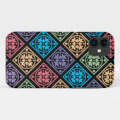 抽象芸術カラフルサークルと正方形の電話カバー Case-Mate iPhoneケース (裏面(横))