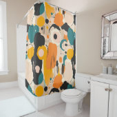 抽象芸術カラフルシャワーカーテン シャワーカーテン (インサイチュ)