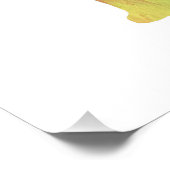 抽象芸術カラフルシュナウザシルエット ポスター (コーナー)