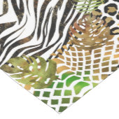 抽象芸術カラフルジャングル ミディアムテーブルランナー (コーナー)